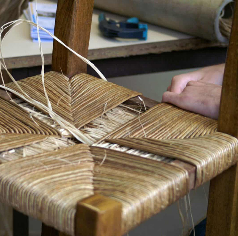 Rempaillage chaise Atelier Edelweiss