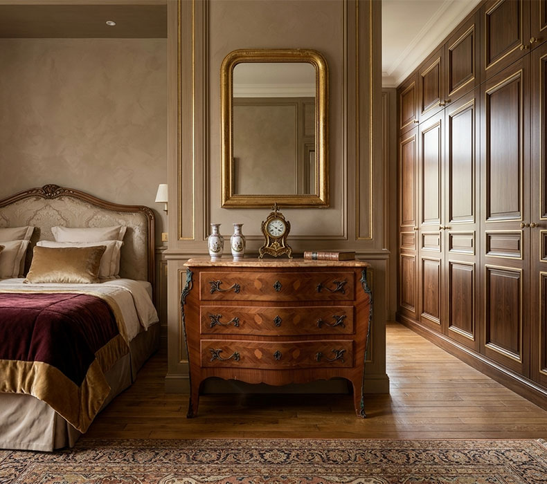Restauration commode Louis XV - Atelier Edelweiss